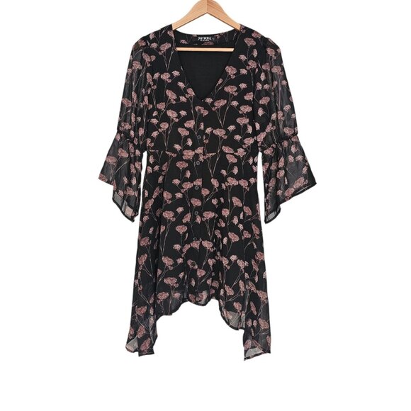 Disturbia Black and Pink Mini Dress - Picture 3 of 11